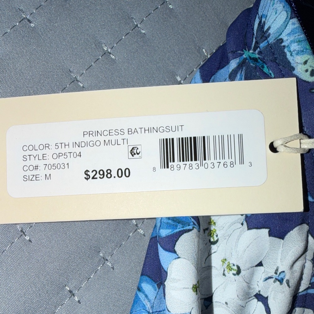Kobi Halperin Princess One Piece Bathing Suit in Blue Floral Print NWT - Picture 8 of 9